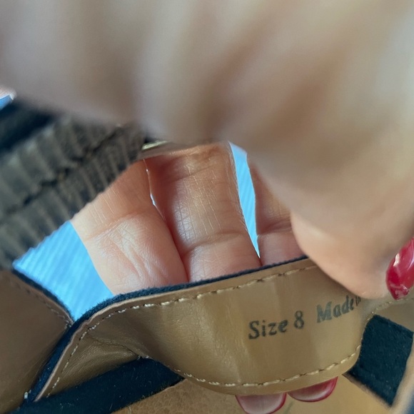 Chic Navy Blue Dolce Vita Wedge Sandals in size 8 - Picture 7 of 8